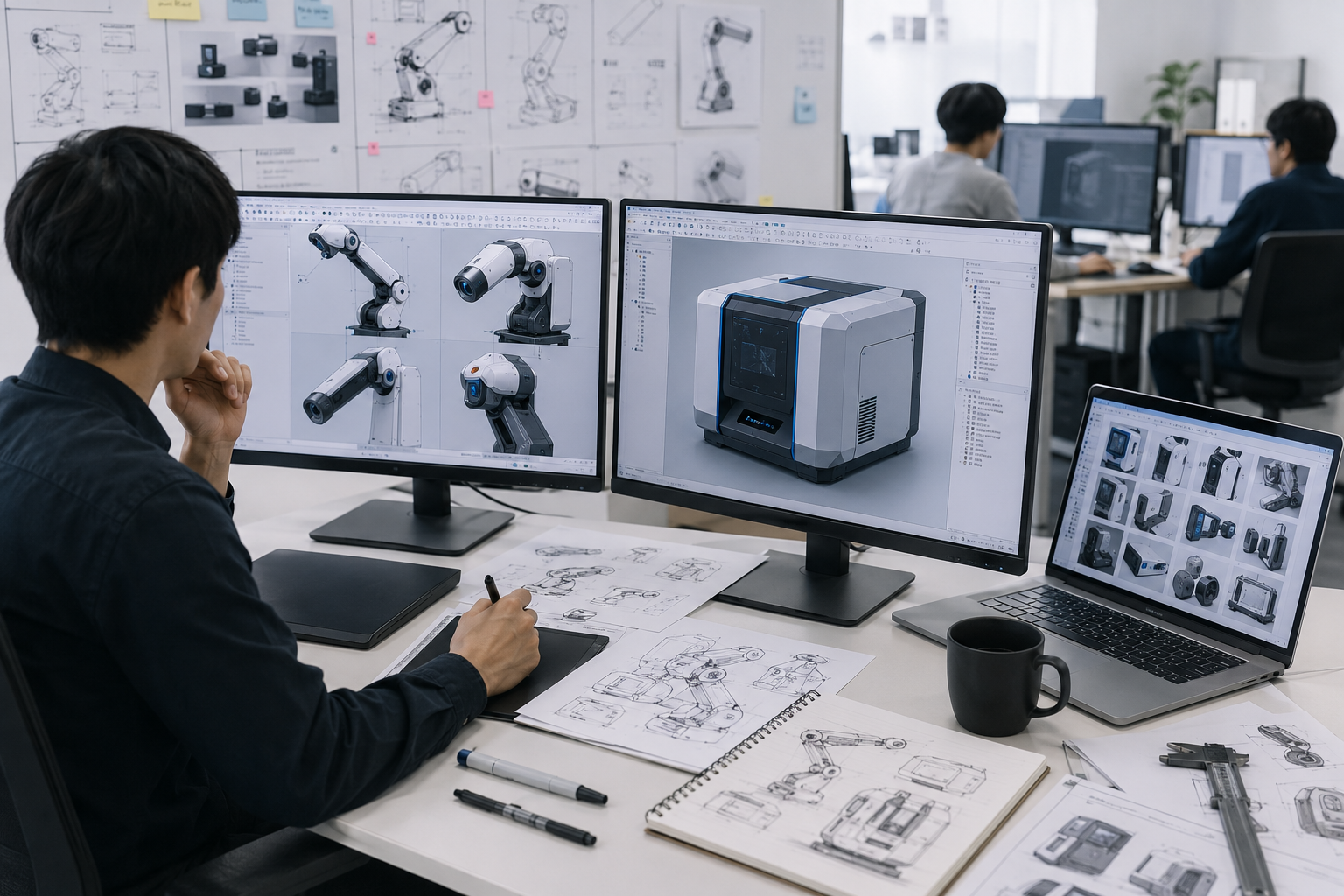 デザイナーや設計者によるCAD設計検討